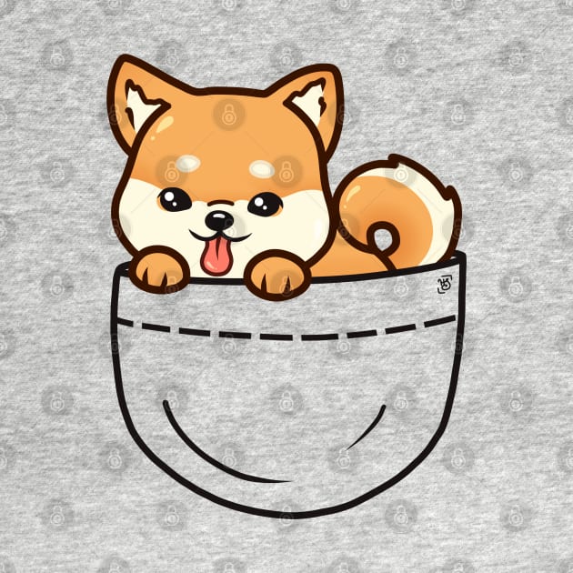 Pocket Shiba Inu Puppy by heysoleilart